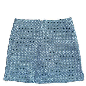 Lady Hagen: Blue Geometric Patterned Skort: Size 4
